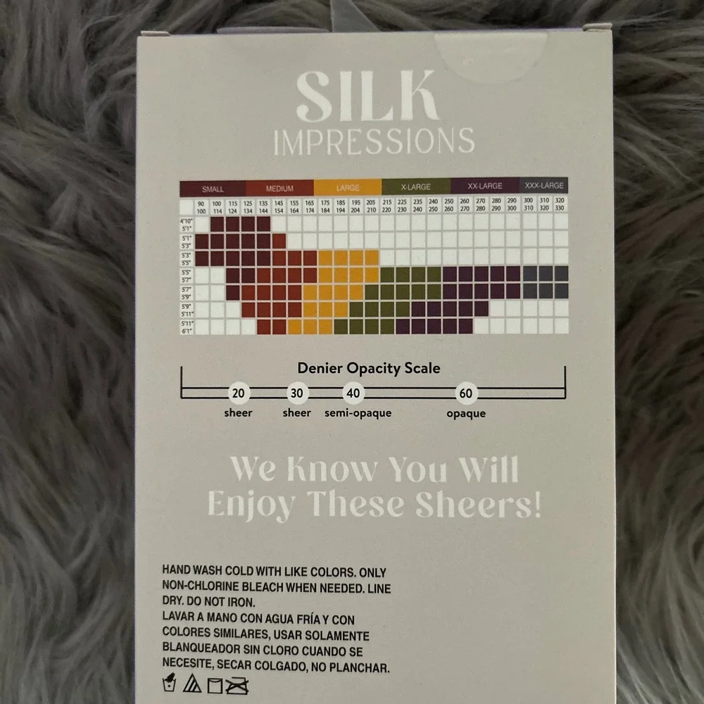 Silk Impressions Sheer Shimmer Tights Women Size Small Rich Tan High Waist Silky